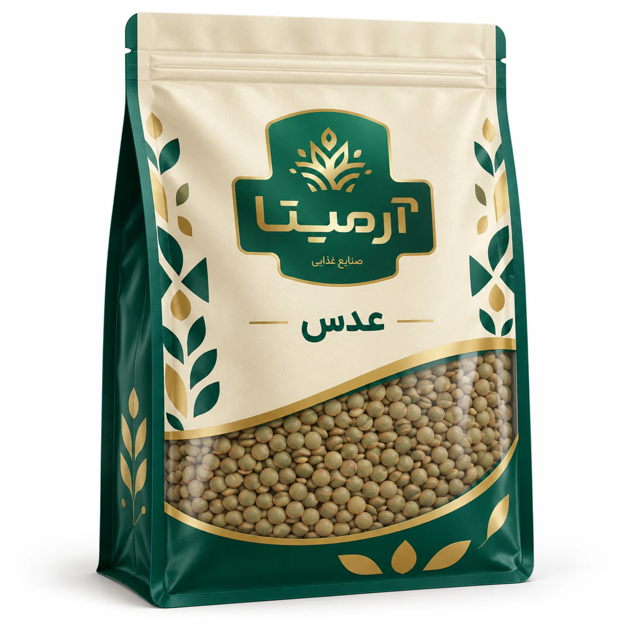 بسته‌بندی عدس آرمیتا