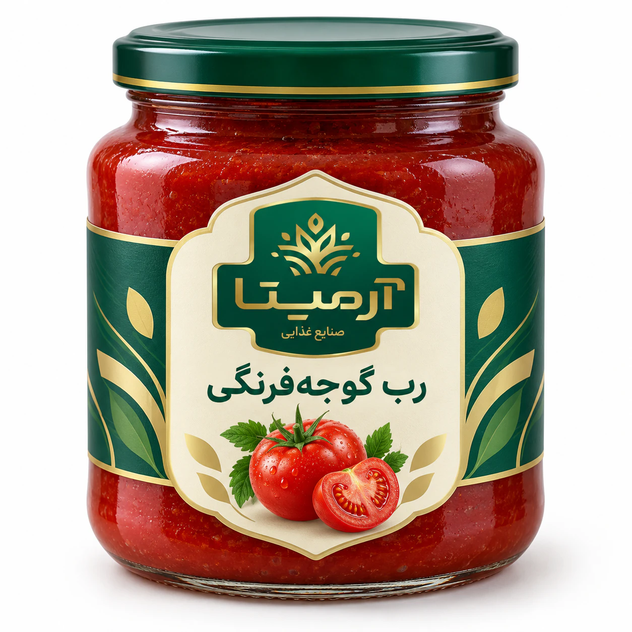 بسته‌بندی رب گوجه‌فرنگی آرمیتا